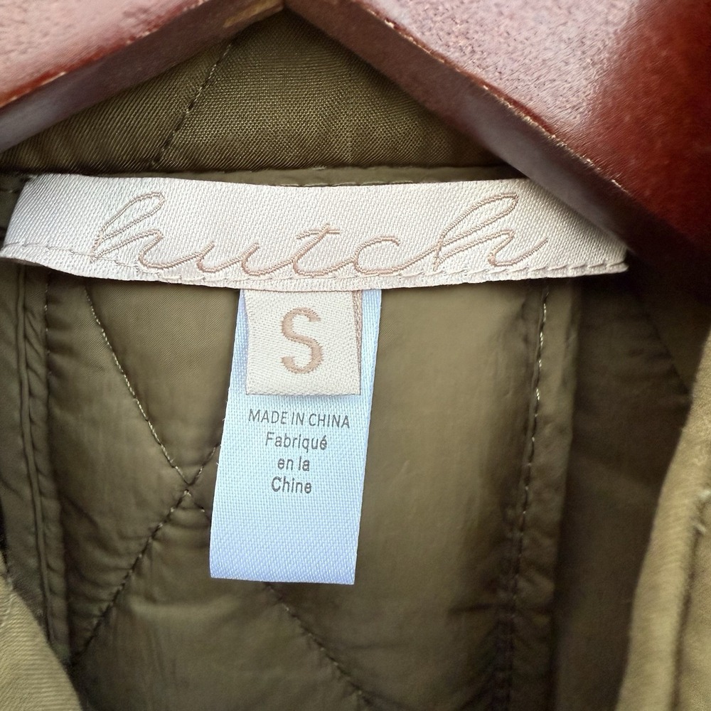 Anthropologie Hutch The Linden Puffer Quilted Boxy Cropped Zip Vest Size Small - Picture 2 of 6